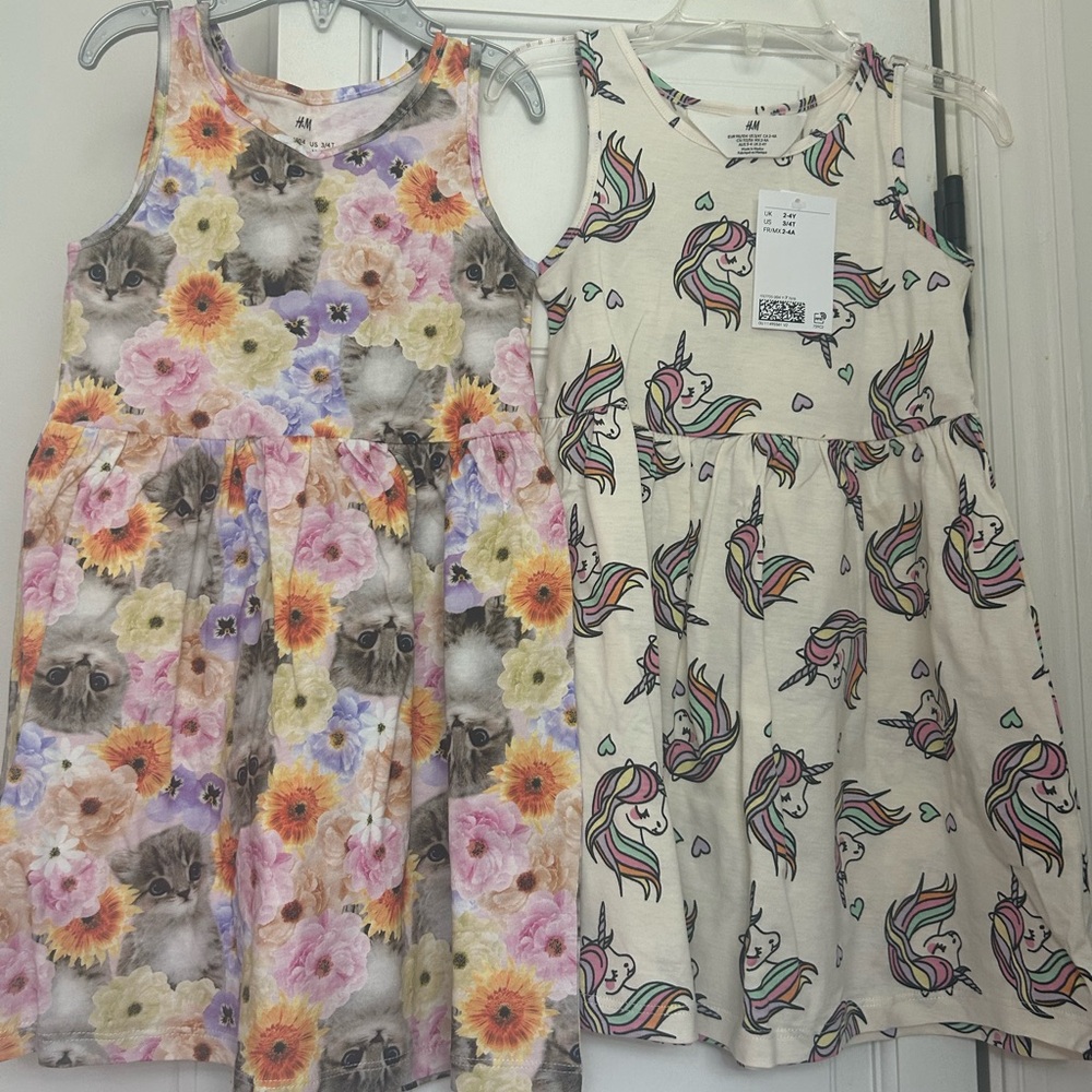 NWT H&M girls dresses